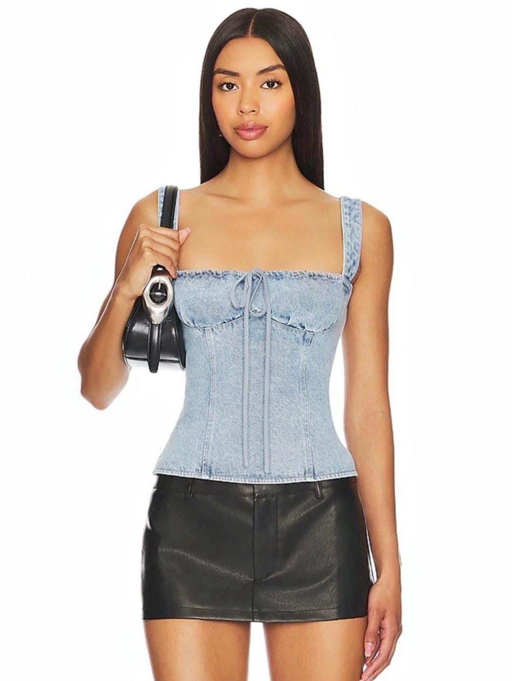 Lioness Daydream Corset in Classic Denim